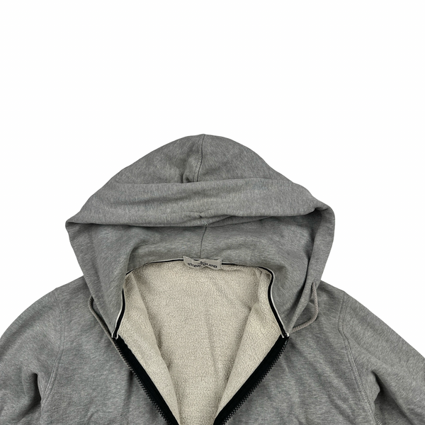 Stone Island 2013 Grey Zip Up Hoodie - Large