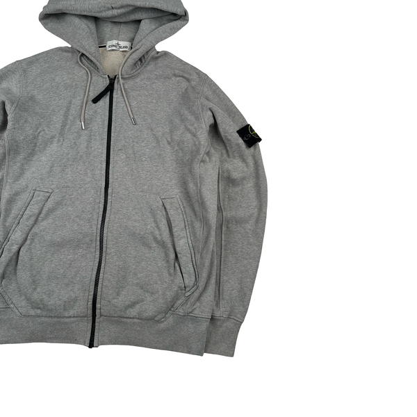 Stone Island 2013 Grey Zip Up Hoodie - Large