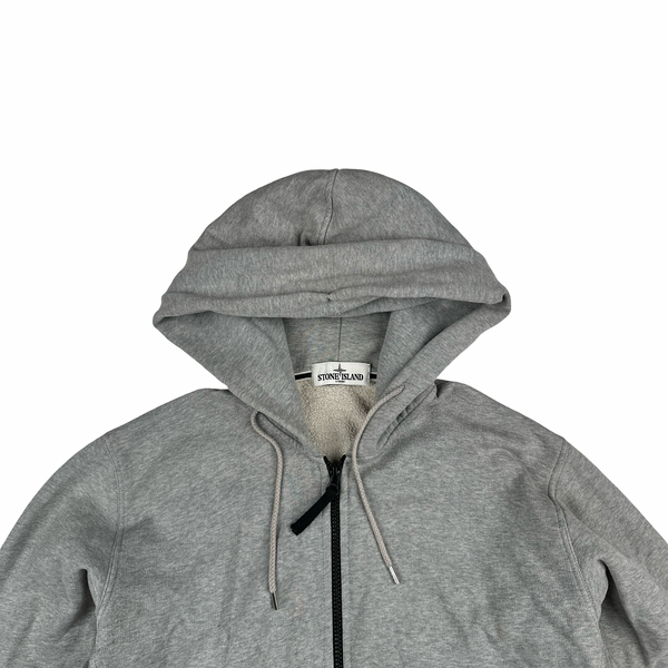 Stone Island 2013 Grey Zip Up Hoodie - Large