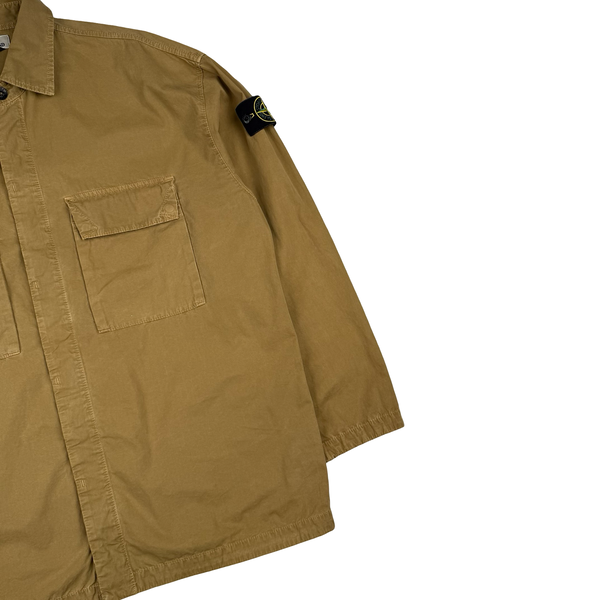 Stone Island 2023 Tan Cotton Overshirt - XL