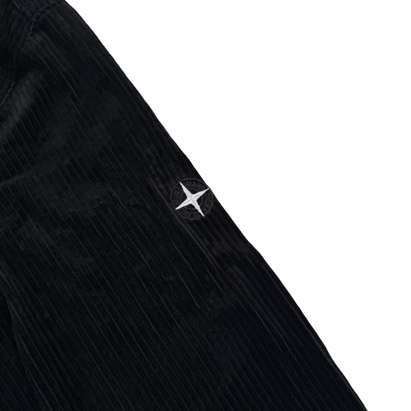 Stone Island 2019 Black Jumbo Corduroy Overshirt - XL