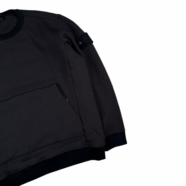 Stone Island 2018 Wool Navy Ghost Crewneck - Large