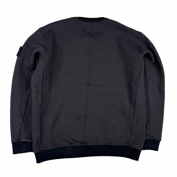 Stone Island 2018 Wool Navy Ghost Crewneck - Large