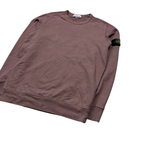 Stone Island 2018 Rose Pink Cotton Crewneck Sweatshirt XL Mat s Island