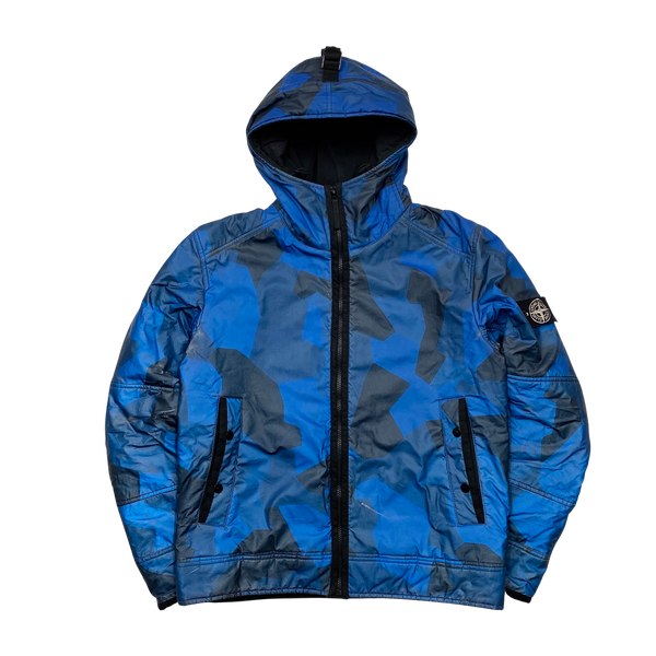 Stone island blue camo clearance jacket