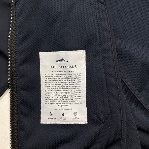 Stone Island Dark Navy Light Soft Shell R Jacket - Small
