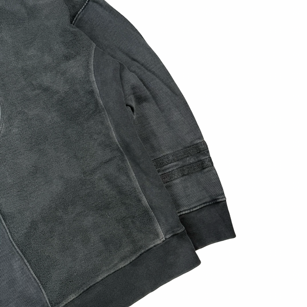 Stone Island 2019 Grey Cotton  Embroidered Compass Crewneck Jumper - Large