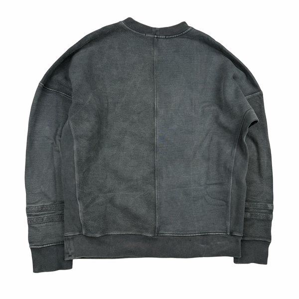 Stone Island 2019 Grey Cotton  Embroidered Compass Crewneck Jumper - Large