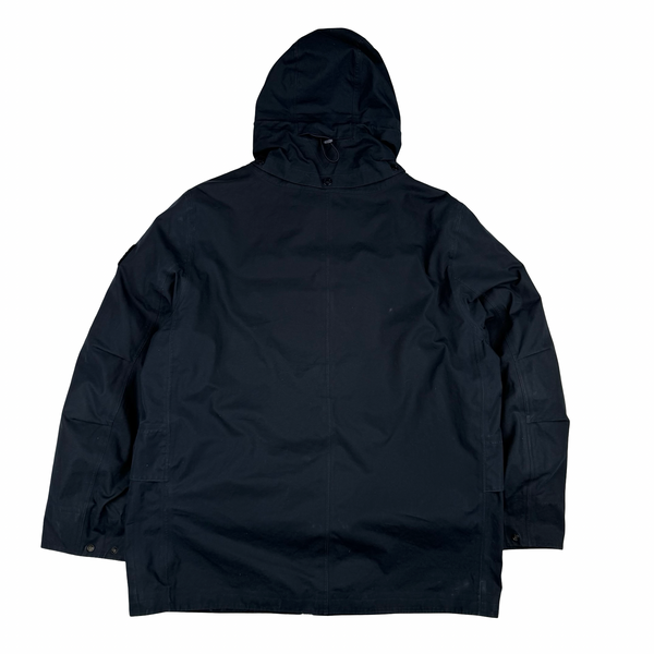 Stone Island 2022 O-Ventile Navy Ghost Piece Down Dutch Rope Puffer Jacket - Large