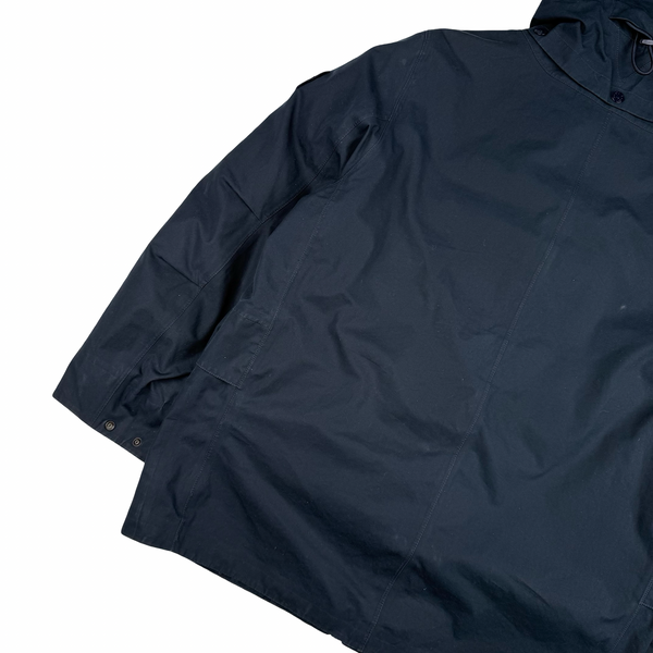 Stone Island 2022 O-Ventile Navy Ghost Piece Down Dutch Rope Puffer Jacket - Large