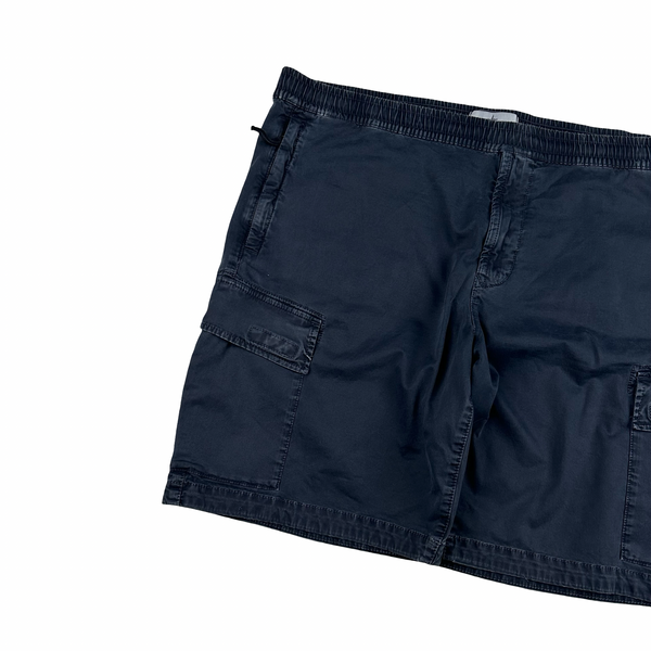 Stone Island 2021 Navy Cotton RE Fit Shorts - 40"