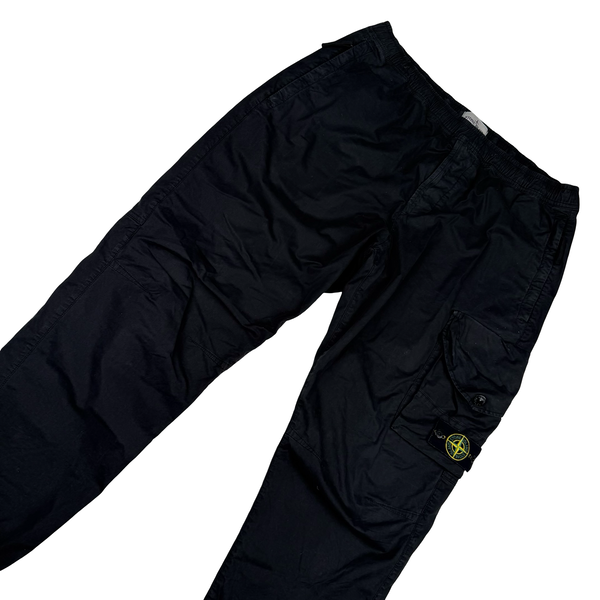 Stone Island 2023 RE T Black Cargo Trousers - 38" (XXL)