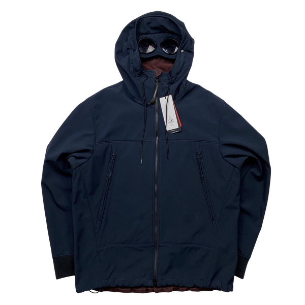 CP Company Navy Soft Shell Goggle Jacket - 3XL