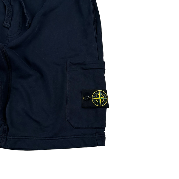 Stone Island 2022 Navy Cotton Shorts - Large