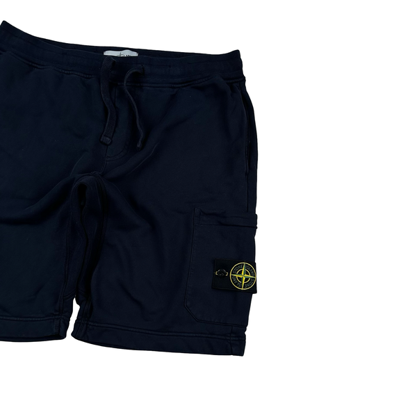 Stone Island 2022 Navy Cotton Shorts - Large