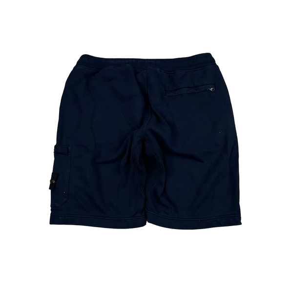 Stone Island 2022 Navy Cotton Shorts - Large