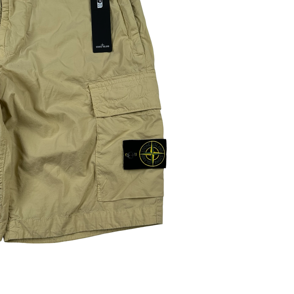 Stone Island 2024 RE Fit Yellow Cargo Shorts - 29"