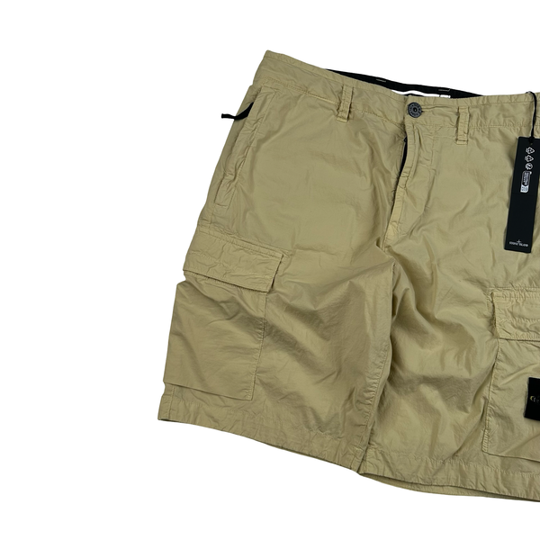 Stone Island 2024 RE Fit Yellow Cargo Shorts - 29"