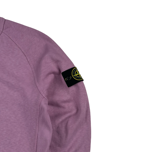 Stone Island 2020 Pink Cotton Crewneck Jumper - Small