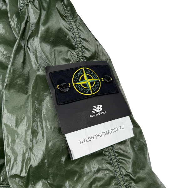 Stone Island x New Balance 2026 Green Nylon Prismatico-TC Zipped Jacket - Medium