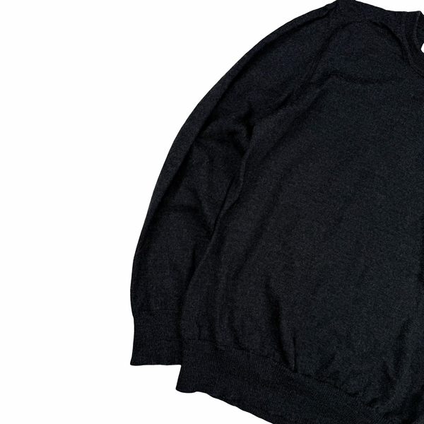 Stone Island 2018 Grey Wool Lightweight Knitted Jumper - Large