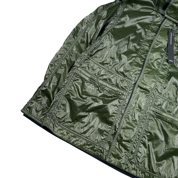 Stone Island x New Balance 2026 Green Nylon Prismatico-TC Zipped Jacket - Medium