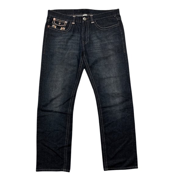 True Religion Joey Super T Contrast Stitch Denim Jeans