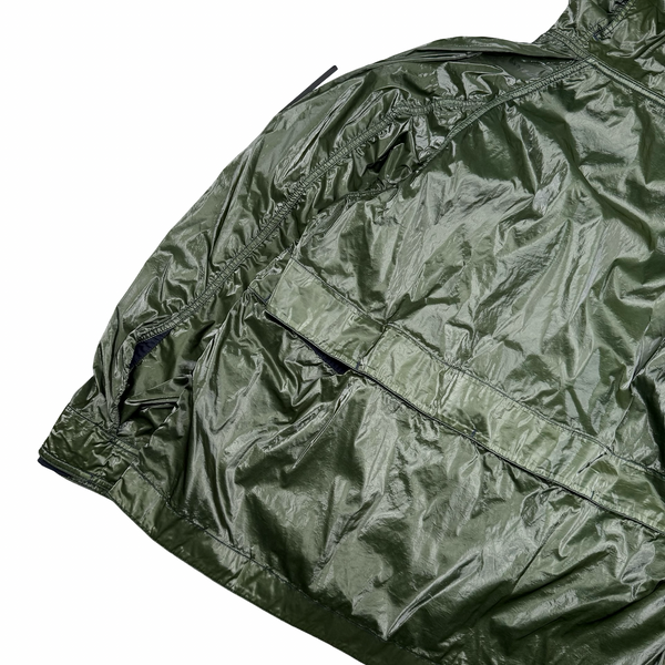 Stone Island x New Balance 2026 Green Nylon Prismatico-TC Zipped Jacket - Medium