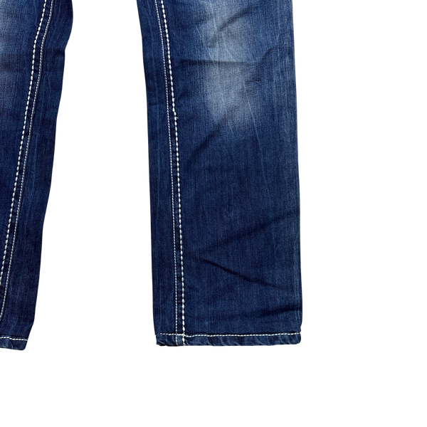 True Religion Rainbow Bobby Contrast Stitch Denim Jeans - 34"