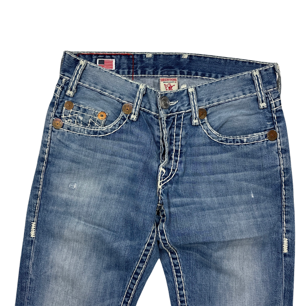 True Religion Logan Super T Contrast Stitch Denim Jeans - 31