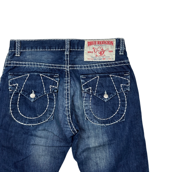 True Religion Billy Big T Contrast Stitch Denim Jeans - 33"