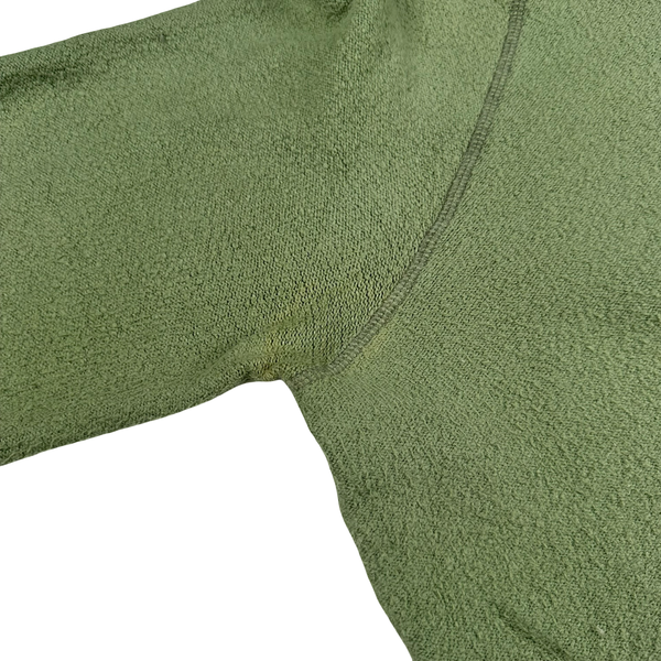 Stone Island 2023 Green Soft Cotton Blend Crewneck Jumper - Large