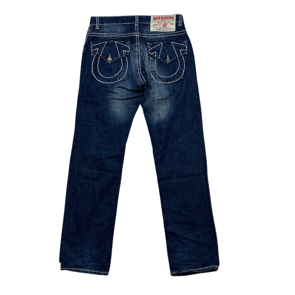 True Religion Billy Big T Contrast Stitch Denim Jeans - 33"