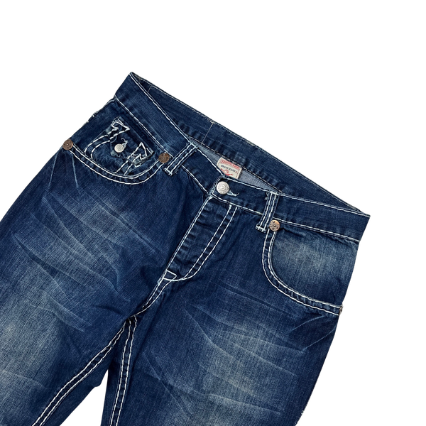 True Religion Billy Big T Contrast Stitch Denim Jeans - 33"