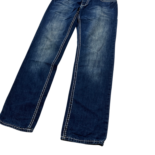 True Religion Billy Big T Contrast Stitch Denim Jeans - 33"