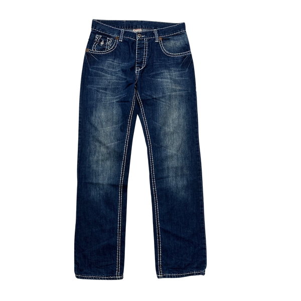 True Religion Billy Big T Contrast Stitch Denim Jeans - 33"