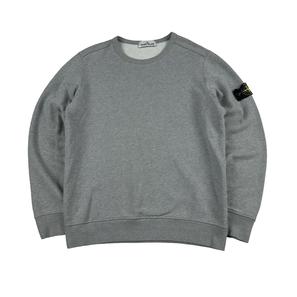 Stone Island 2018 Grey Cotton Crewneck Jumper - Medium