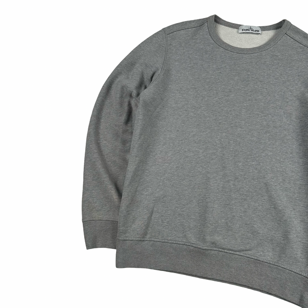 Stone Island 2018 Grey Cotton Crewneck Jumper - Medium