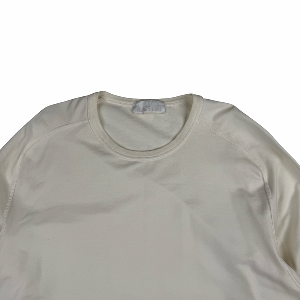 Stone Island 2020 Cream Ghost Cotton Crewneck Pullover Jumper - XXL