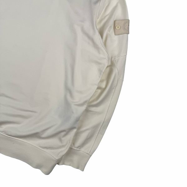 Stone Island 2020 Cream Ghost Cotton Crewneck Pullover Jumper - XXL