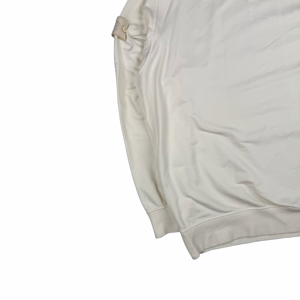 Stone Island 2020 Cream Ghost Cotton Crewneck Pullover Jumper - XXL
