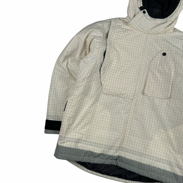 Stone Island 2020 Cream Reflective Ripstop Chine Primaloft Jacket - Small