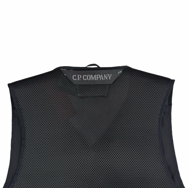 CP Company Patta Black Shell Lens Viewer Utility Vest Gilet - XL