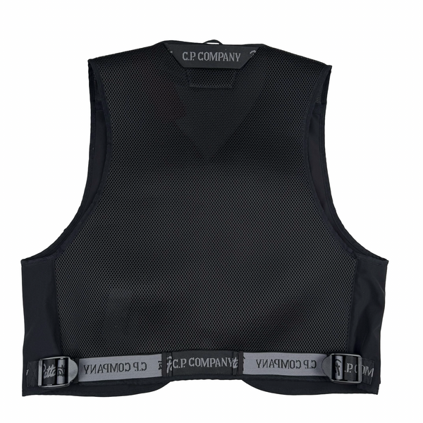 CP Company Patta Black Shell Lens Viewer Utility Vest Gilet - XL