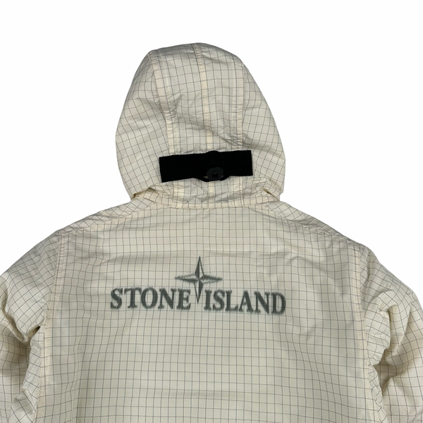 Stone Island 2020 Cream Reflective Ripstop Chine Primaloft Jacket - Small