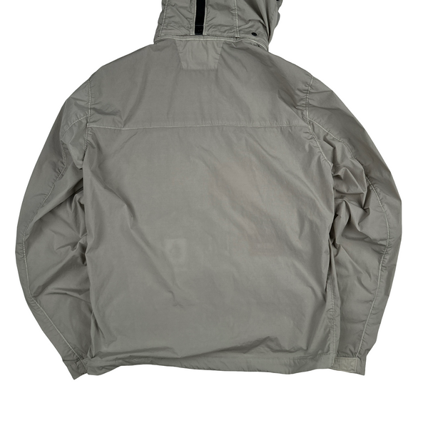 CP Company Grey Nycra Goggle Jacket - Large