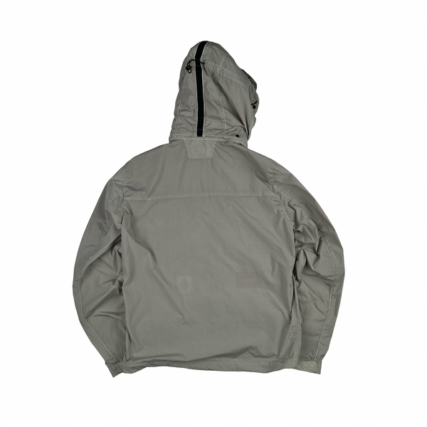 CP Company Grey Nycra Goggle Jacket - Large
