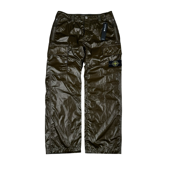 Stone Island 2025 Khaki Type Rx Fit Cargo Trousers - 32"