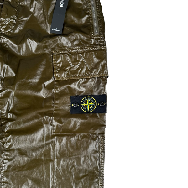 Stone Island 2025 Khaki Type Rx Fit Cargo Trousers - 32"