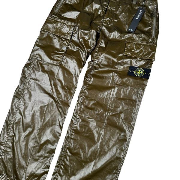 Stone Island 2025 Khaki Type Rx Fit Cargo Trousers - 32"